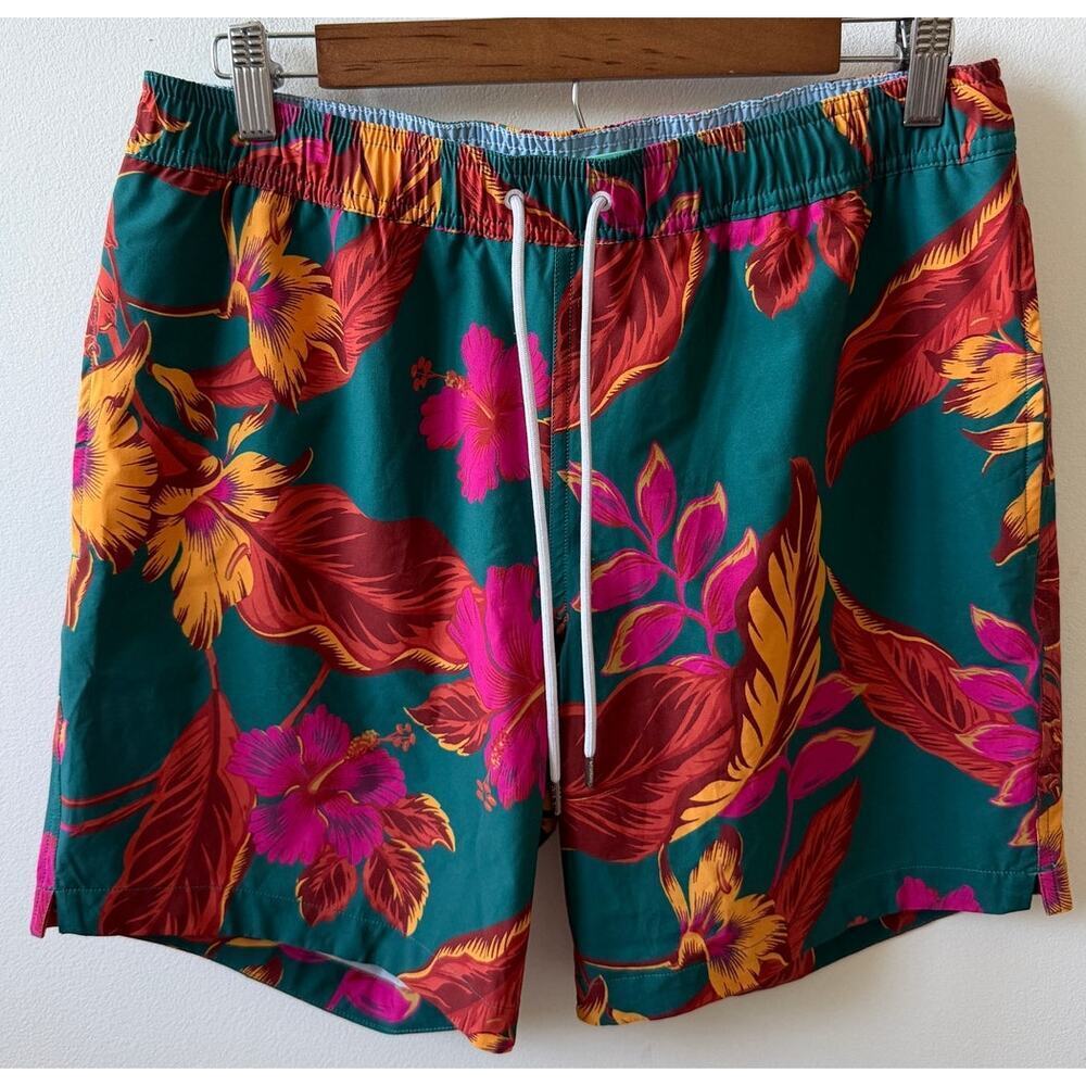 Bonobos Riviera Recycled Swim trunks walmea floral